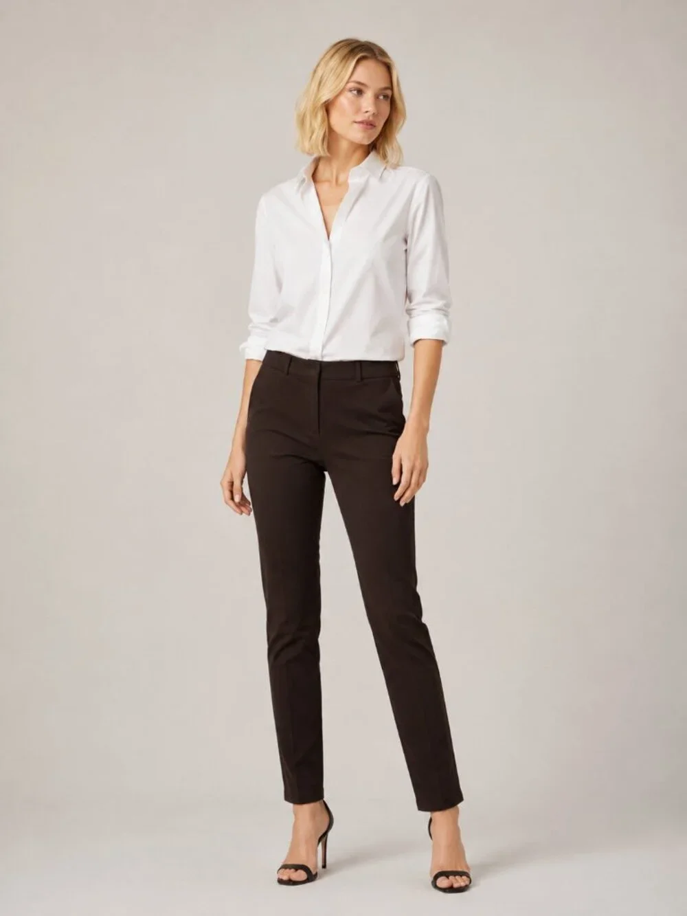2/$30 J. Crew Ryder Skinny Pant Mid Rise Brown Black 2 #A3356